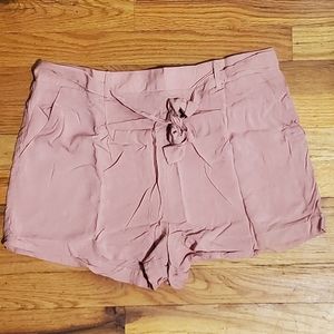 Belted "Linen" Like Shorts